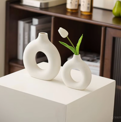 Ceramic Pure White Vase