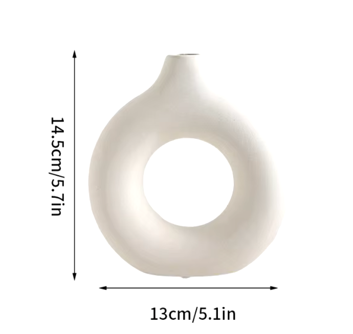 Ceramic Pure White Vase