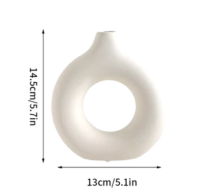 Ceramic Pure White Vase