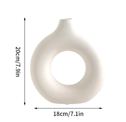 Ceramic Pure White Vase