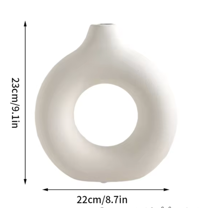 Ceramic Pure White Vase