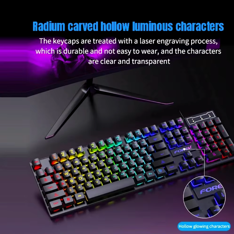 LED Gaming Keyboard & Mouse